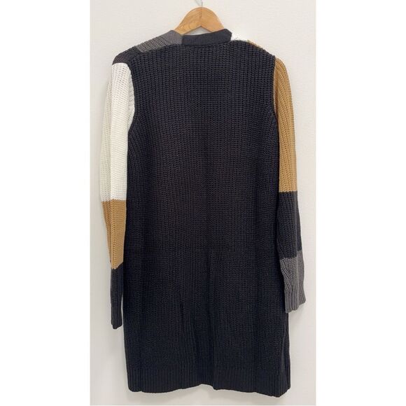 Fortune + Ivy Colorblock Open Cardigan Sweater Womens Size Large - Picture 6 of 8